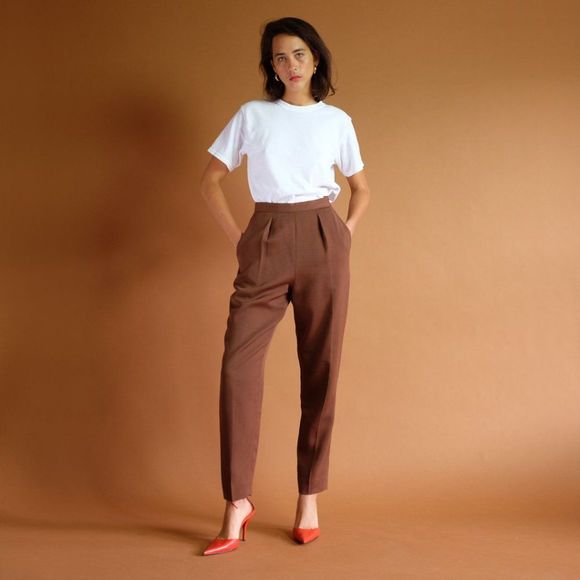 classic high-waist wool trousers by RALPH LAUREN - Picture 2 of 9